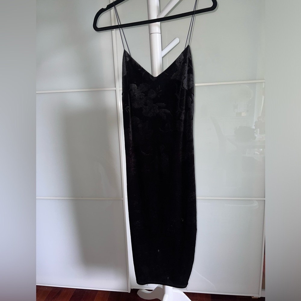 black velvet Paisley dress